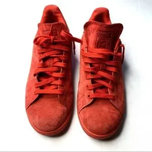 adidas Shoes Adidas Stan Smith Red Suede Leather Tennis Shoes